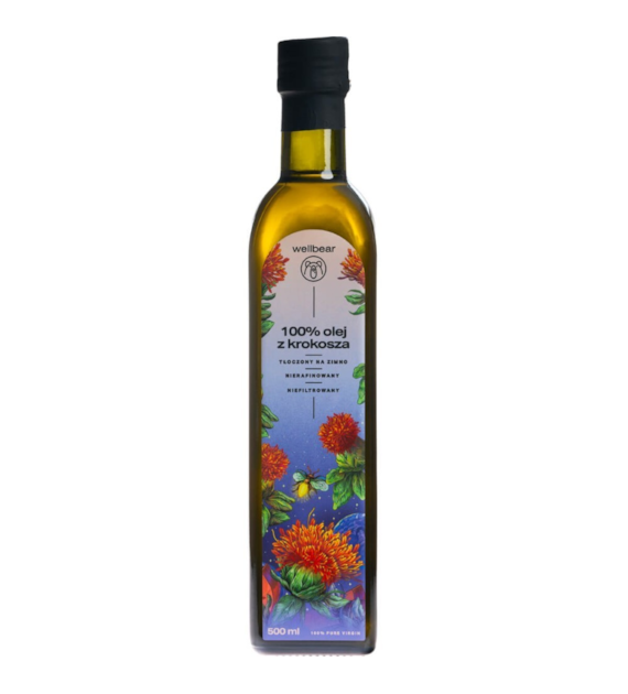 Wellbear Olej z krokosza zimnotłoczony - 500 ml