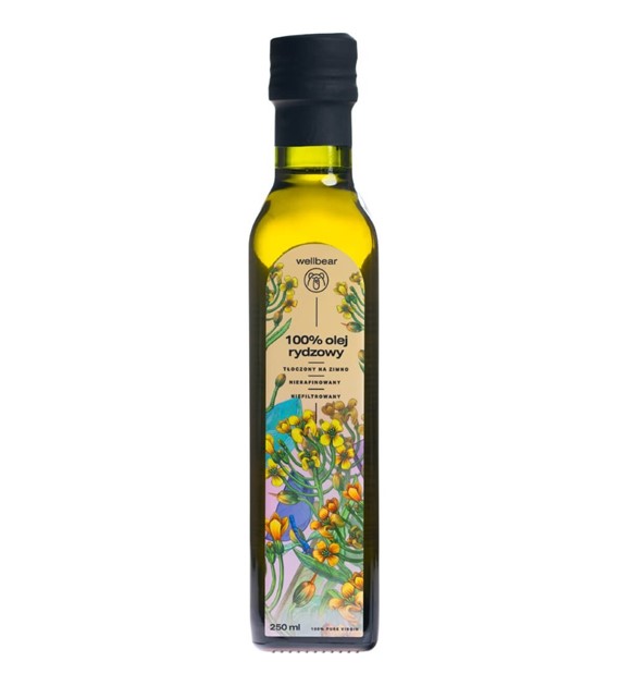 Wellbear Olej rydzowy z lnianki zimnotłoczony - 250 ml