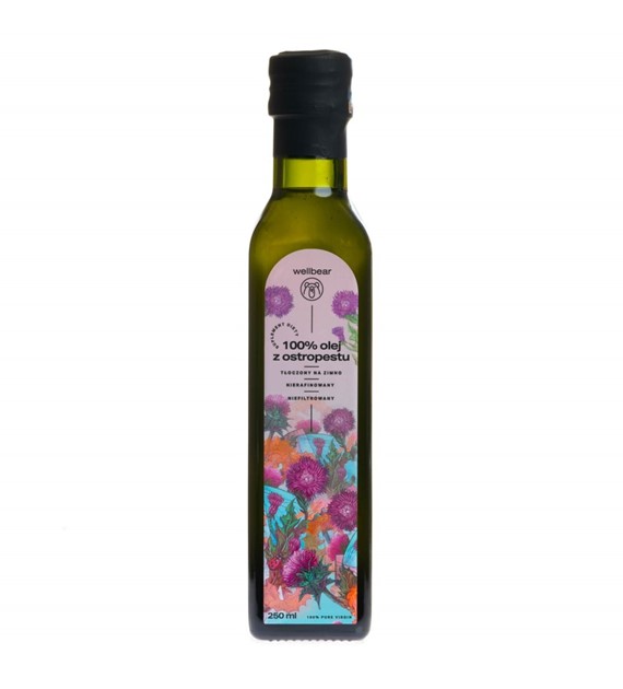 Wellbear Olej z ostropestu zimnotłoczony - 250 ml