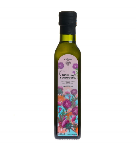Wellbear Olej z ostropestu zimnotłoczony - 250 ml