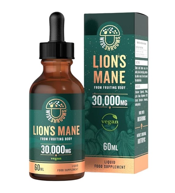 Wiseshrooms Lion's Mane w kroplach - 60 ml