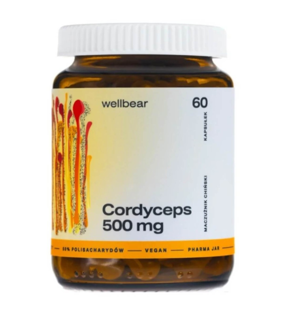 Wellbear Cordyceps (Maczużnik chiński) 500 mg - 60 kapsułek