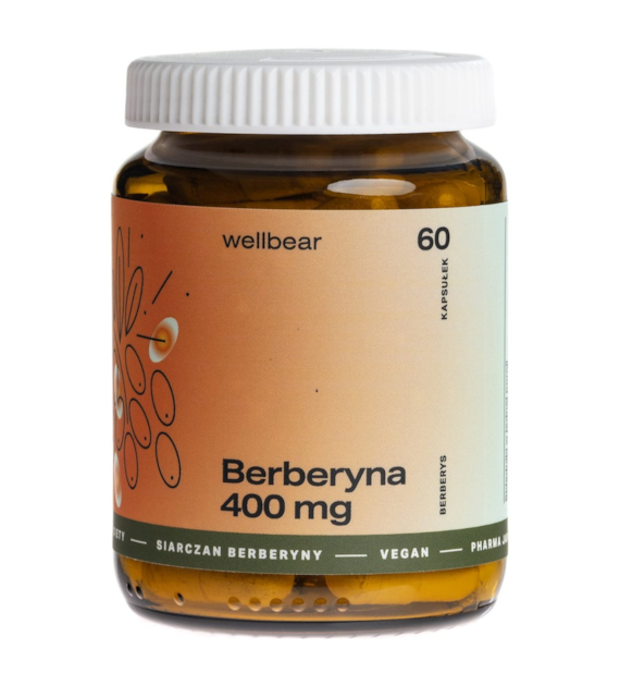 Wellbear Berberyna (Berberys) 400 mg - 60 kapsułek