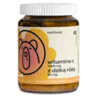Wellbear Witamina C z dziką różą 1000 mg - 60 kapsułek