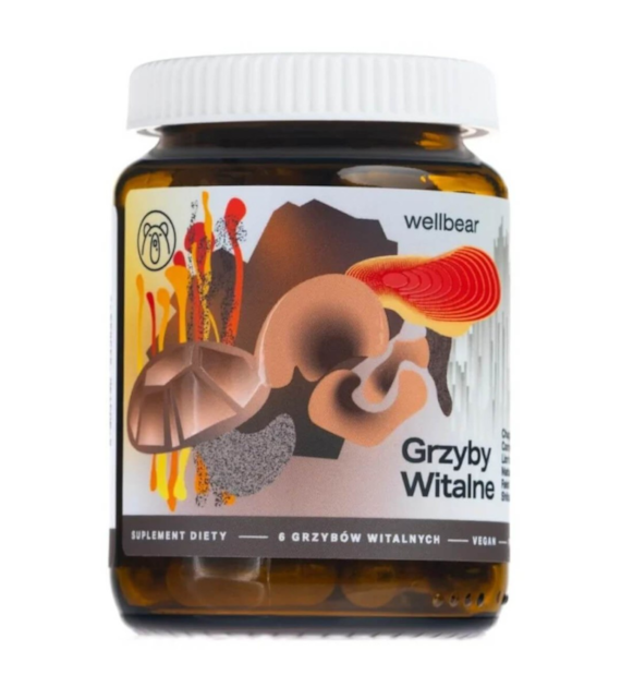 Wellbear Grzyby witalne - 60 kapsułek